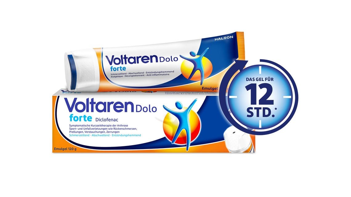 Voltaren Dolo forte Emulgel:<br />Wirkt dort, wo Arthroseschmerzen entstehen