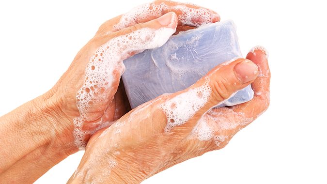 Gründliche Handhygiene