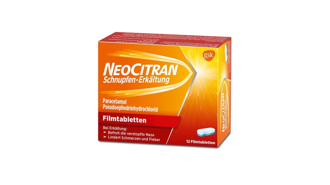 NeoCitran Schnupfen·Erkältung:<br />Ab 12 Jahren geeignet