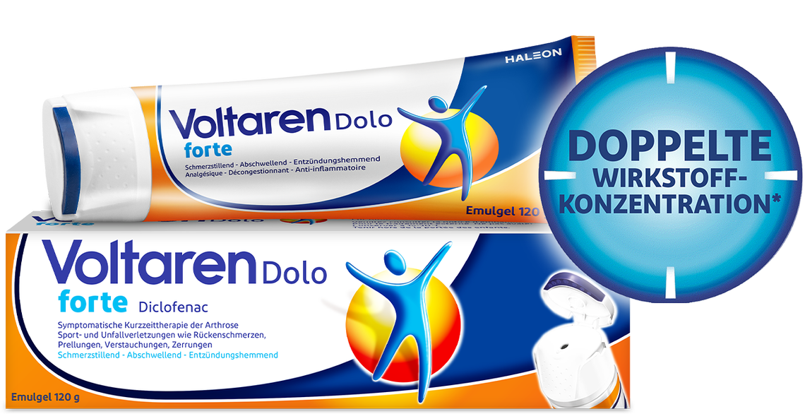 Bei muskulären Nackenschmerzen<br />Voltaren Dolo forte Emulgel