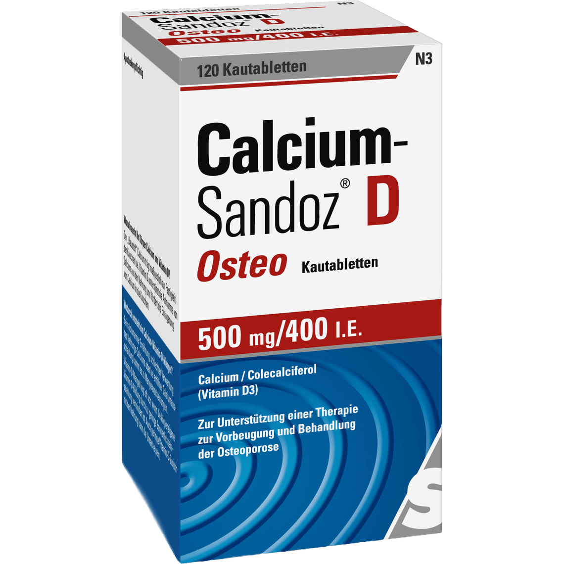 <span class="text-nowrap">Calcium-Sandoz<sup>&reg;</sup></span> D Osteo 500&nbsp; mg/ 400&nbsp;I.E.– den Knochen zuliebe