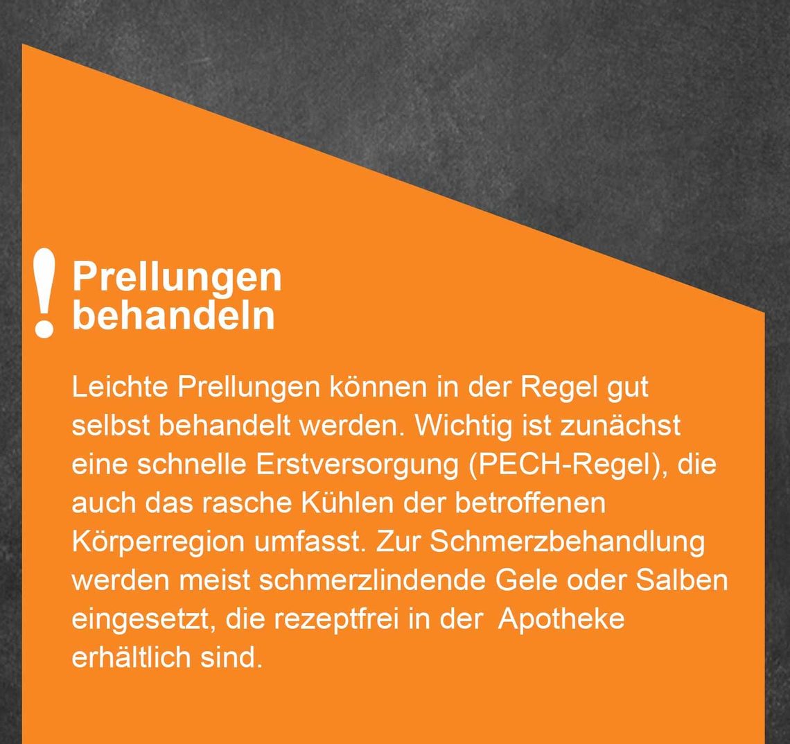 Prellungen: Infografik