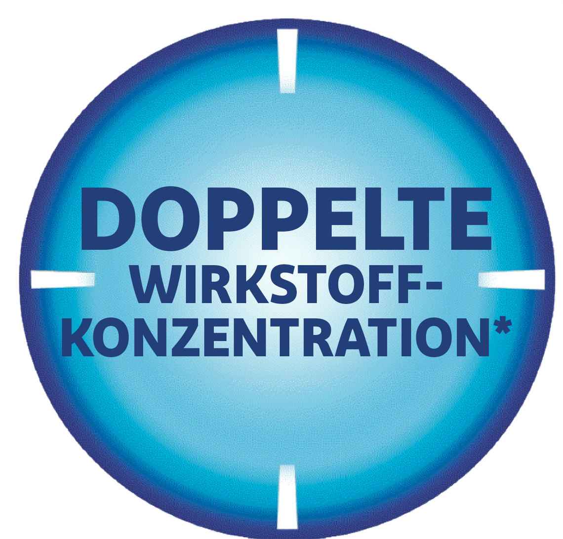 Doppelte Wirkstoffkonzentration*