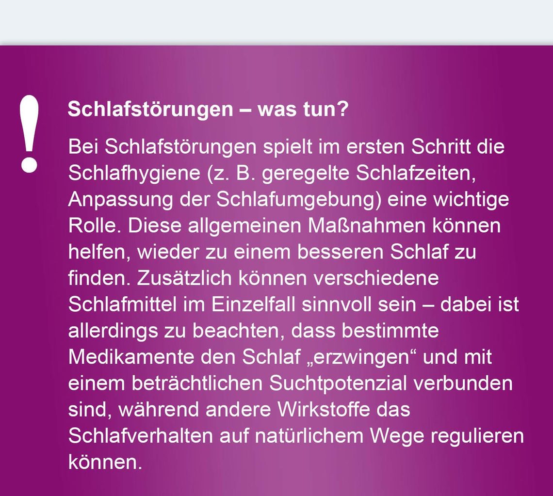 Steckbrief Schlafstörungen