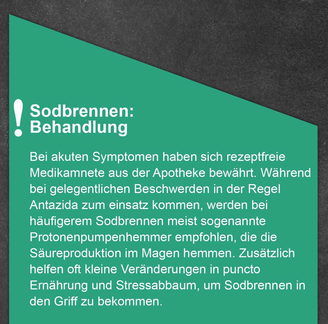 Was ist Sodbrennen?