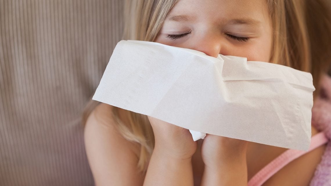 Schnupfen bei Kindern behandeln