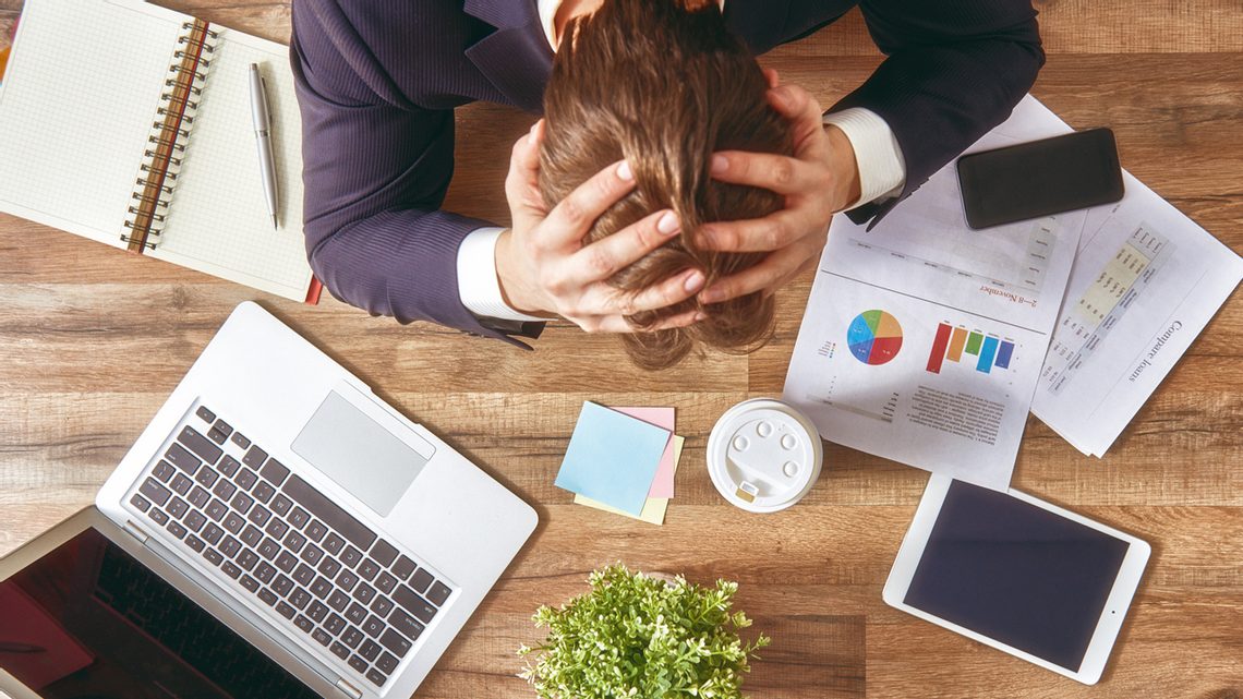 Menschen, die ständig unter Stress sind