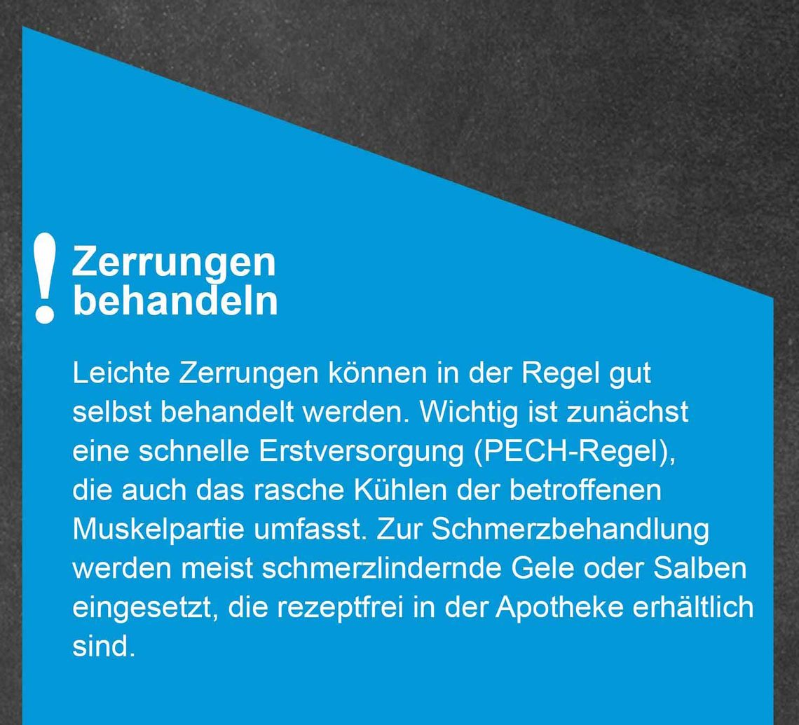 Zerrungen: Steckbrief